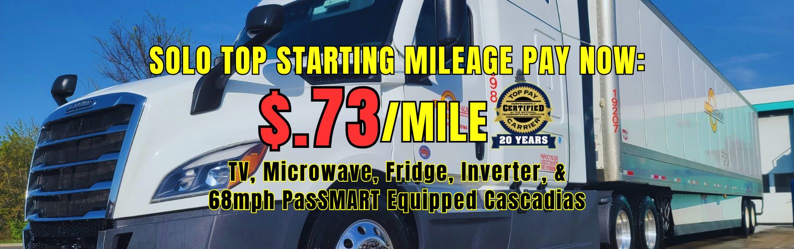 Barr-Nunn offers many types of pay options for solo professional truck drivers