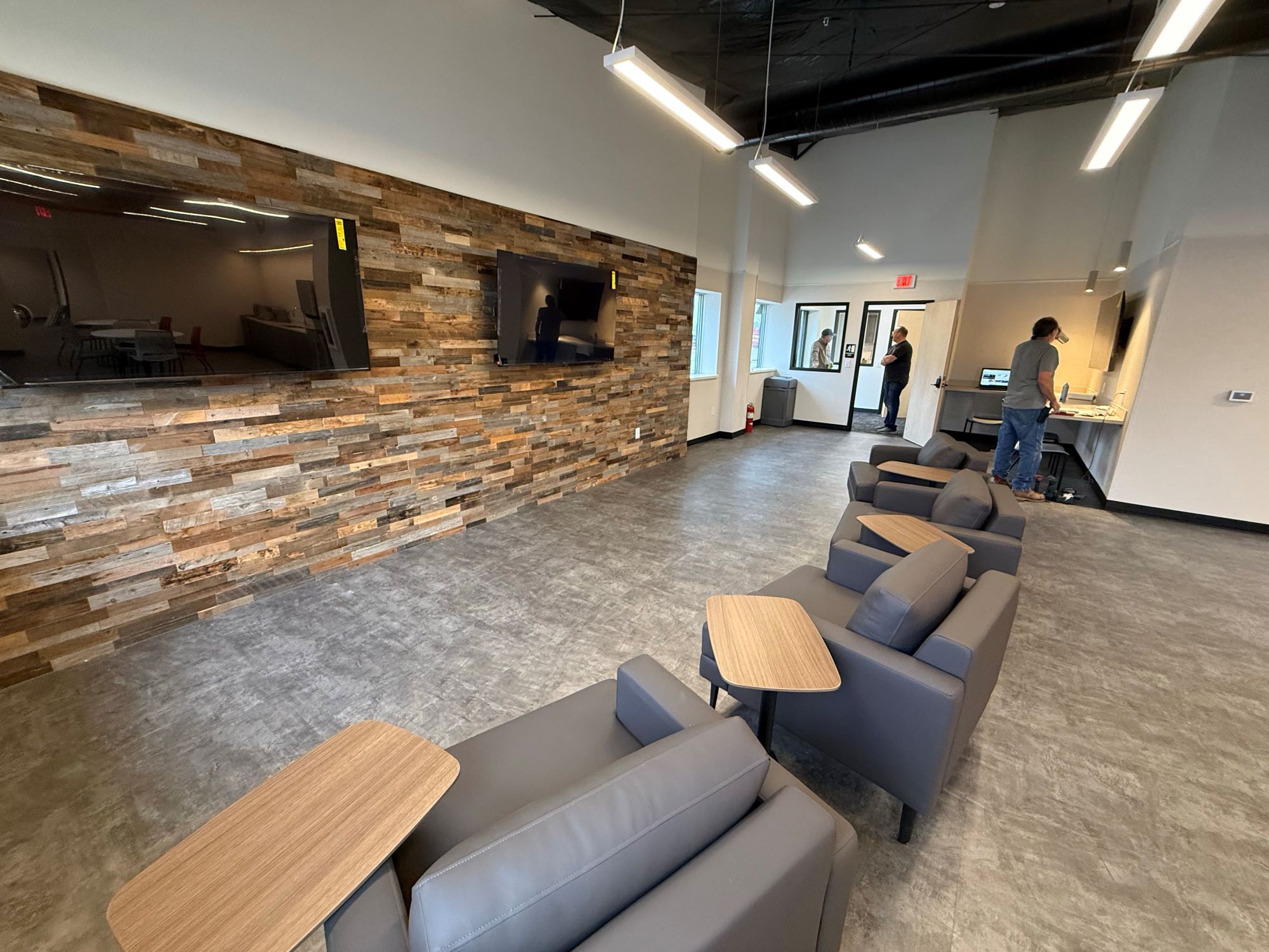 Barr-Nunn Shippensburg, PA truck terminal building showing driver lounge